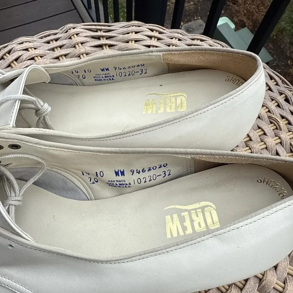 Drew White Leather Orthotic Comfort Walking Shoes Women 10 WW Extra Wide Nurse